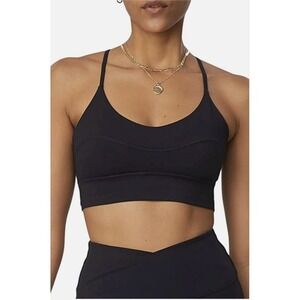 NWT Bandier Women's‎ The Bryn Strappy Bra Black